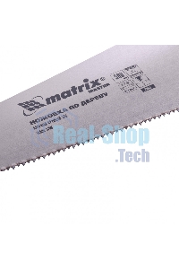 Ножовка Matrix по дереву,500 мм,волновая вырубка,3-4 TPI,зуб 2D,каленый зуб,двухкомп.руко-ка MASTER