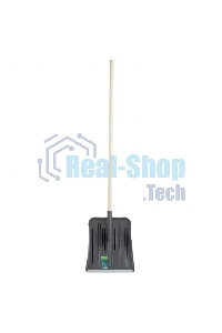 Лопата для уборки снега пластиковая Сибртех, 360х405х1550 мм, деревянный черенок в/с