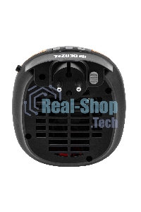 Тепловентилятор керамический Denzel DTFC-700 портативный, черный/желтый, 700 Вт, 10 м2, цифровой термостат