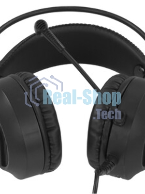 Гарнитура Oklick HS-L300G чёрный, проводная, 3.5 мм, подсветка