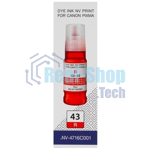 Чернила NVPrint GI-43 R (NV-4716C001) для Canon Pixma G540, G640 (70 мл) Red (в коробке) совместимые