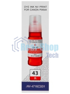Чернила NVPrint GI-43 R (NV-4716C001) для Canon Pixma G540, G640 (70 мл) Red (в коробке) совместимые