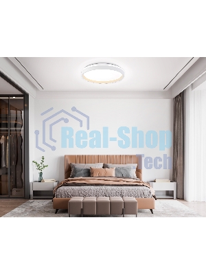 Светодиодный светильник RGB Ambrella light FZ607 WH/GD белый/золото IP20 66W 3000K-6500K+RGB D490*85 (ПДУ ИК)