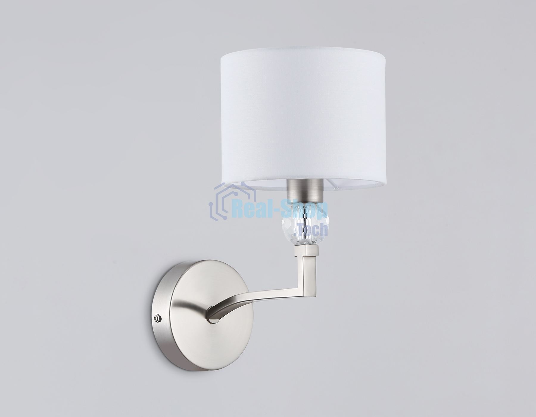 Настенный светильник Ambrella light LH71125 SN/WH никель/белый E14 max 40W 220*140*250