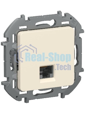 Inspiria Слоновая кость Розетка компьютерная RJ45 кат.6 UTP  | 6738311 | IEK