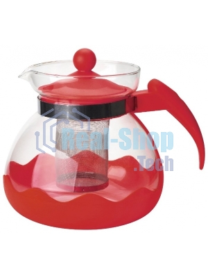 Чайник заварочный MALLONY Decotto-1500 с пластик ручкой, фильтр из нерж ст, 1,5 л