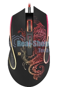 Мышь проводная Defender Venom GM-640L черный, 3200 dpi, USB, кнопки - 8