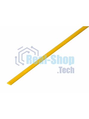 Термоусадочная трубка Rexant 3,5/1,75 мм, желтая, упаковка 50 шт. по 1 м