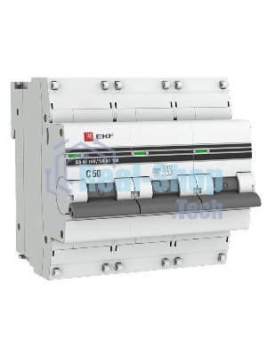 Выключатель автоматический EKF mcb47100-3-50C-pro 3P 50А (C) 10kA ВА 47-100 EKF PROxima