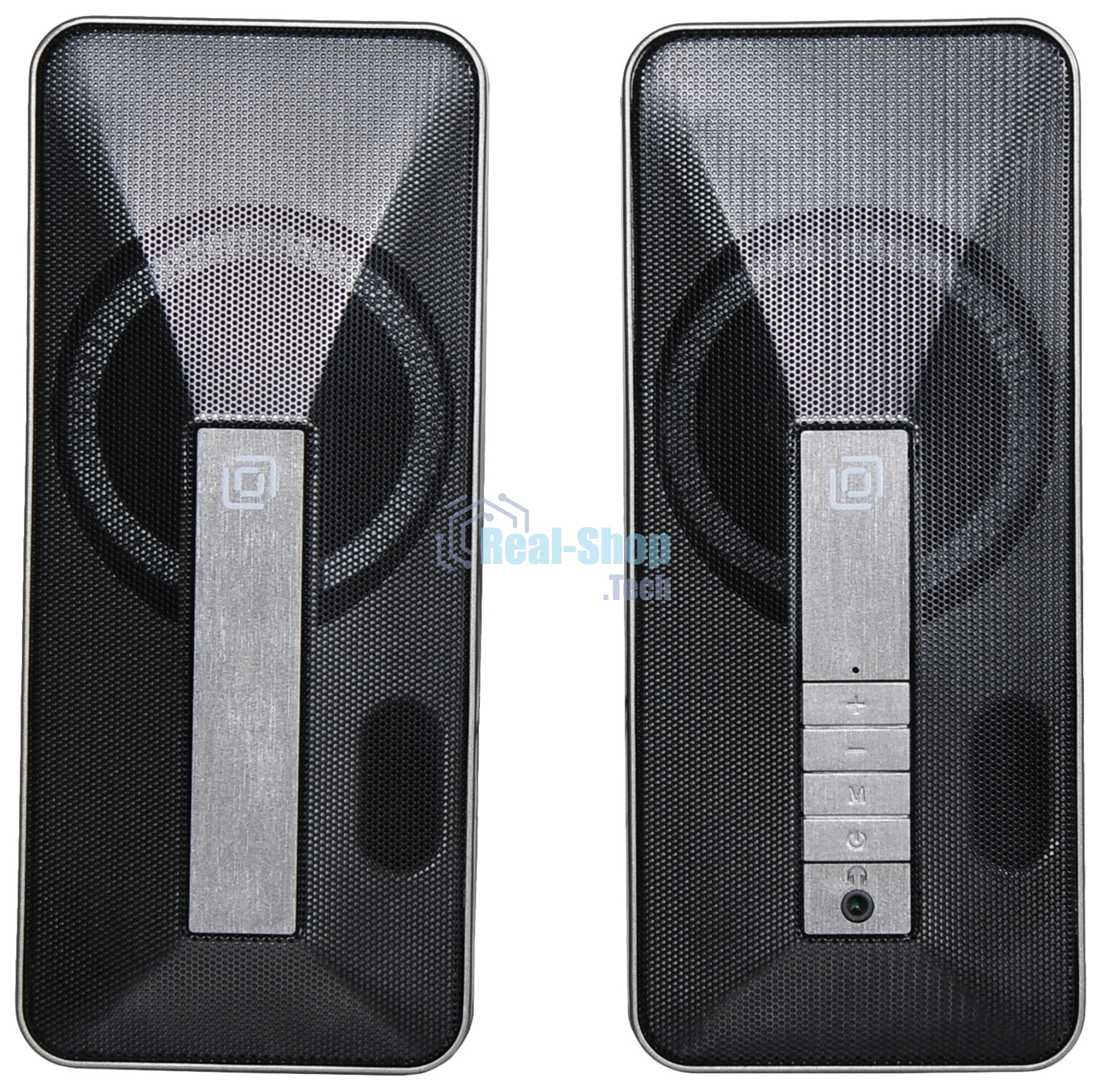 Портативная колонка Oklick OK-130 2.0 черный BT