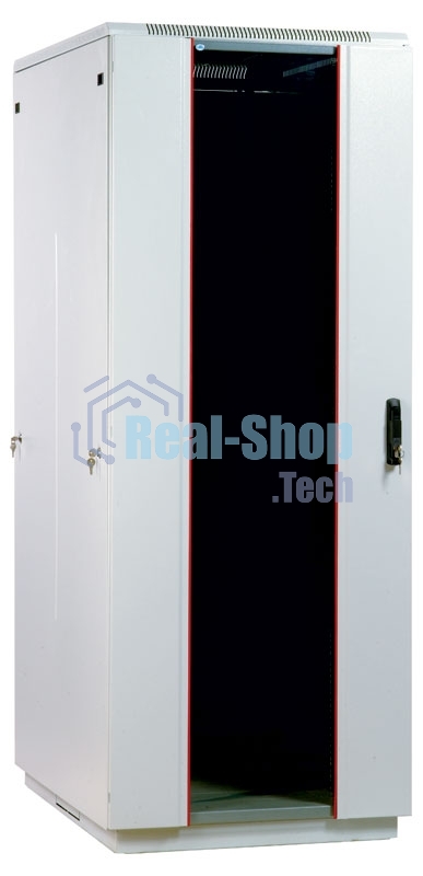 Шкаф телеком. напольный 42U (800x1000) дверь стекло (ШТК-М-42.8.10-1ААА) (3 коробки)