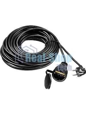 Удлинитель-шнур Stayer MC 315, 20 м, 3500 Вт, 1 гнездо, ПВС 3х1,5 мм2, черный