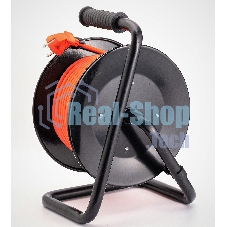 Удлинитель силовой Starwind ST-PSR4.30/G-20 4x3.0 кв.мм 4 розет. 30 м ПВС 20A катушка темно-серый