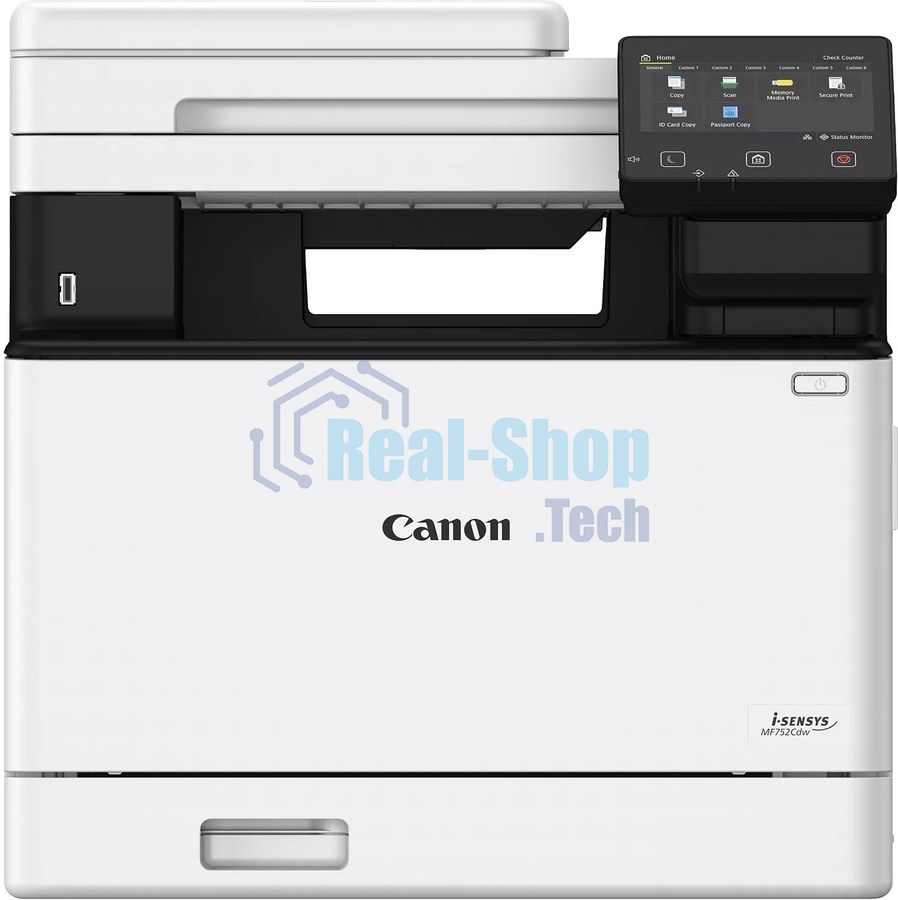 МФУ лазерное Canon i-SENSYS MF752Cdw (5455C012), A4, цветное, печ. 33 стр/мин., скан. до 50 стр/мин., 1200 x 1200 dpi (печать) 600x600dpi (скан.), USB, RJ-45, Wi-Fi, BlueTooth, Air Print, Mopria
