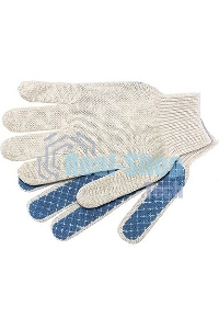 Перчатки трикотажные, ПВХ-покрытие 