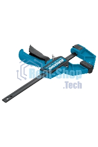 Струбцина реечная Gross быстрозажимная, пистолетного типа, пошаг. механизм, пластиковый корпус,150 мм