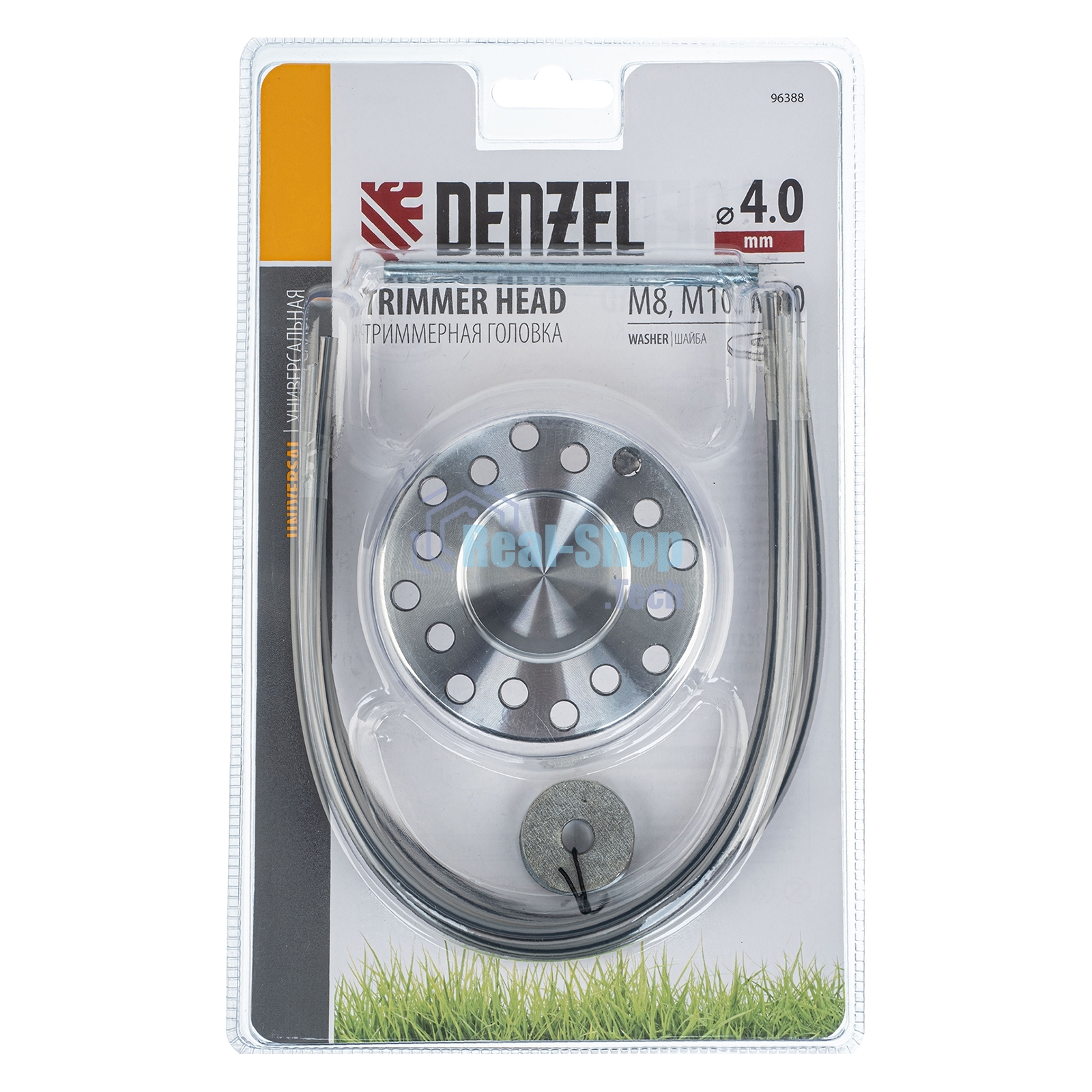 Головка триммерная универсальная Denzel, шайба М8,М10,М20