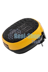 Тепловентилятор керамический Denzel DTFC-700 портативный, черный/желтый, 700 Вт, 10 м2, цифровой термостат