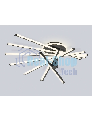 Потолочный светодиодный светильник Ambrella light FL6242 BK черный 135W 3000K-6400K 900*750*230 (ПДУ ИК)