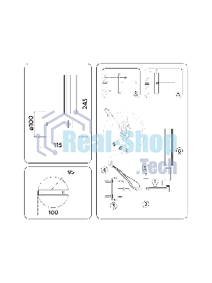 Настенный светильник Ambrella light LH55154 CH/CL хром/прозрачный E14 max 40W 155*100*245