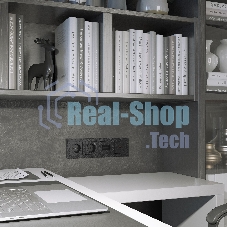 Накладка для двойной розетки Еthernet RJ-45 (черный)