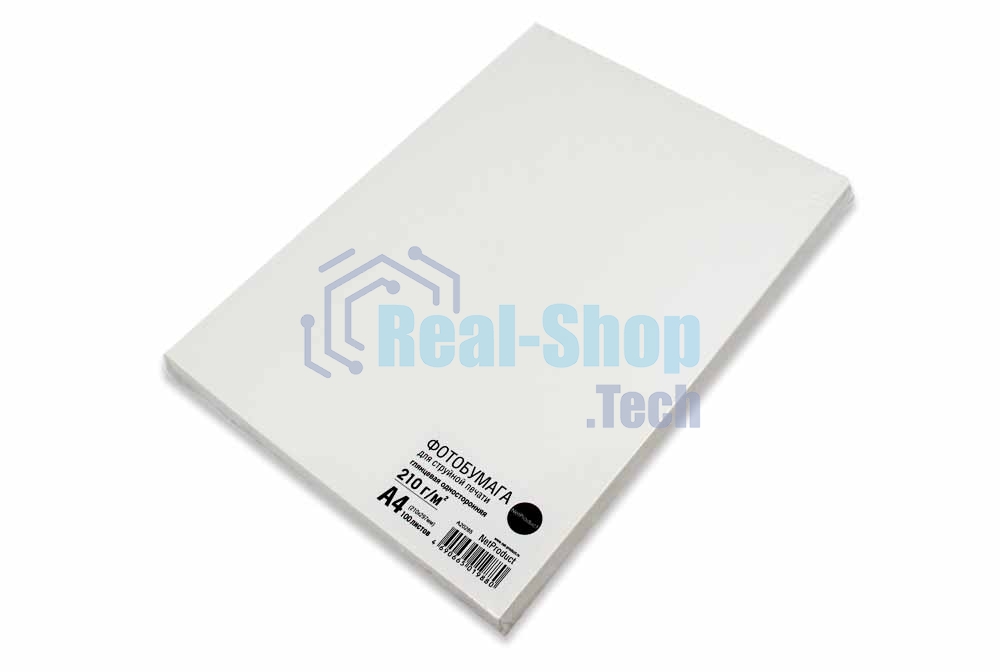 Фотобумага глянцевая односторонняя (NetProduct) A4, 210 г/м, 100 л.