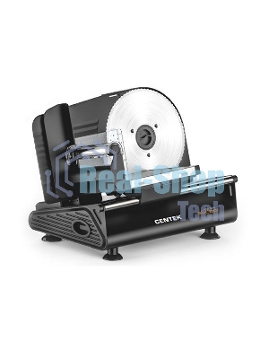 Ломтерезка Centek CT-1381 черный, 150 Вт толщина нарезки 3-20мм, съемная каретка, спец. держатель