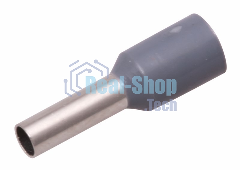 Наконечник штыревой втулочный изолированный Rexant F-18 мм 4 мм² (НШВи 4.0-18) серый