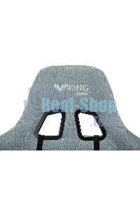 Кресло игровое Бюрократ VIKING KNIGHT LT28 FABRIC серо-голубой крестовина металл/пластик
