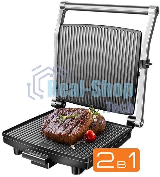 Гриль электрический Redmond SteakMaster RGM-M800 черный/стальной