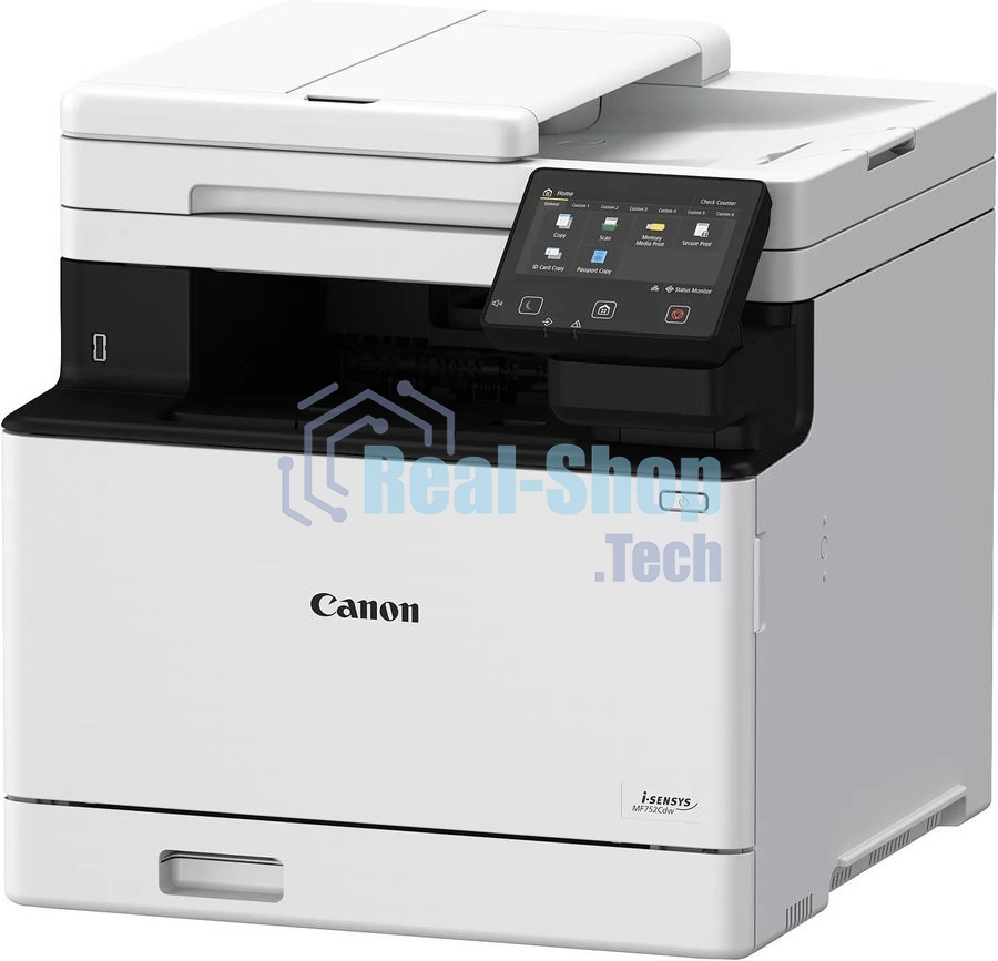 МФУ лазерное Canon i-SENSYS MF752Cdw (5455C012), A4, цветное, печ. 33 стр/мин., скан. до 50 стр/мин., 1200 x 1200 dpi (печать) 600x600dpi (скан.), USB, RJ-45, Wi-Fi, BlueTooth, Air Print, Mopria