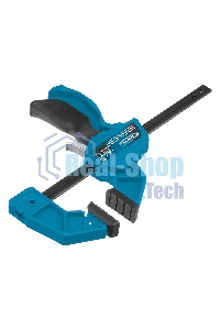 Струбцина реечная Gross быстрозажимная, пистолетного типа, пошаг. механизм, пластиковый корпус,150 мм