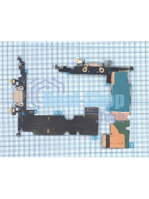 Шлейф разъема питания для iPhone 8 Plus золотой