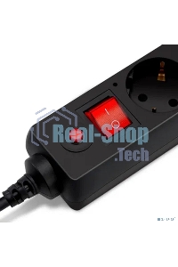 Сетевой фильтр Buro 500SH-5-B 5 м (5 розеток) черный (коробка)