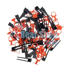 Комплект зажим + клин для системы выравнивания плитки СВП Сибртех Кольцо, 50/50 шт. в ведре