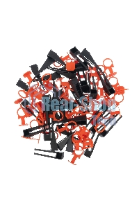 Комплект зажим + клин для системы выравнивания плитки СВП Сибртех Кольцо, 50/50 шт. в ведре