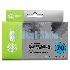 Картридж струйный Cactus CS-C9448A черный матовый для №70 HP Designjet Z3100 (130мл)