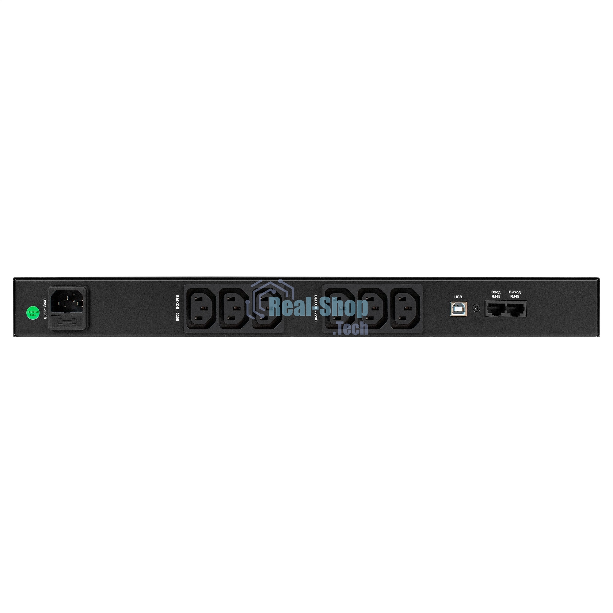 Источник бесперебойного питания ExeGate 1U ServerRM UNL-1000.LCD.AVR.6C13.RJ.USB.1U 1000VA/600W, LCD, AVR, 6*C13, RJ, USB, 1U, установка в стойку, черный