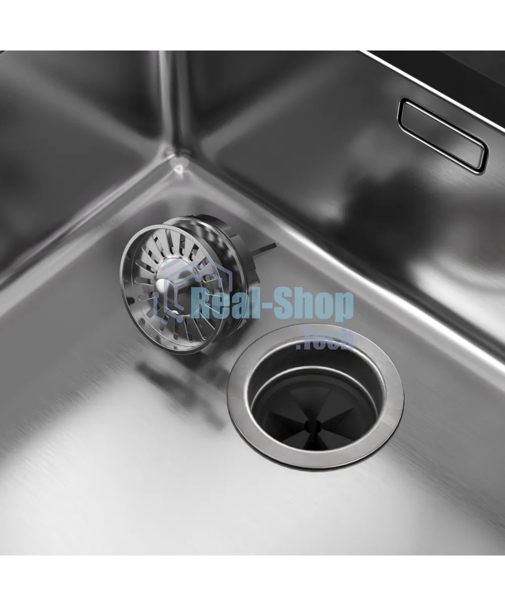 Измельчитель пищевых отходов Kuppersberg WS 750 B, High-Tech, мощность 750 Вт, 3800-4200 об/мин, защита от перегрева, авто выключение, DC мотор, шумоизоляция, уровень шума 70 дБ, черный