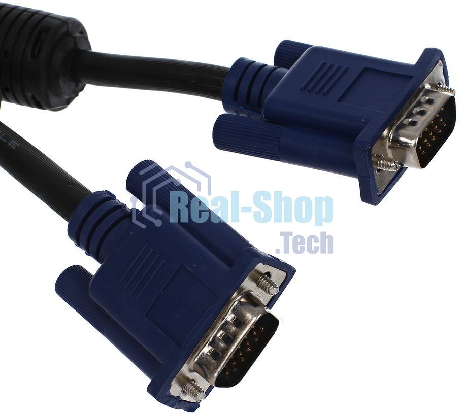 Кабель монитор-SVGA card (15M-15M) 3.0м 2 фильтра VCOM