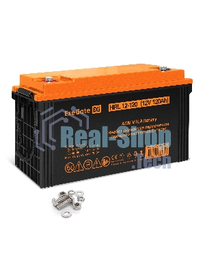 Аккумуляторная батарея ExeGate EX285657RUS HRL 12-120 (12V 120Ah, под болт М8)