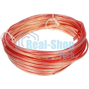 Акустический кабель Cablexpert CC-TC2x0,75-10M, прозрачный, 10 м, бухта