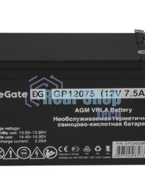 Батарея для ИБП ExeGate EP234538RUS GP 12075/EXG1275 (12V 7.5Ah) клеммы F2