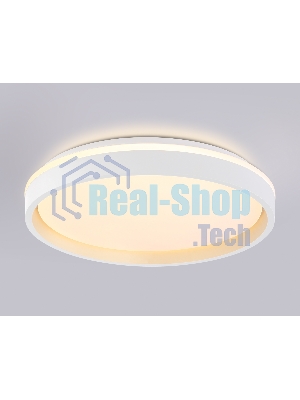 Светодиодный светильник RGB Ambrella light FZ607 WH/GD белый/золото IP20 66W 3000K-6500K+RGB D490*85 (ПДУ ИК)