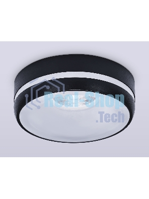Светильник Ambrella light TN3335 SBK/FR черный песок/белый матовый GU5.3 D96*46