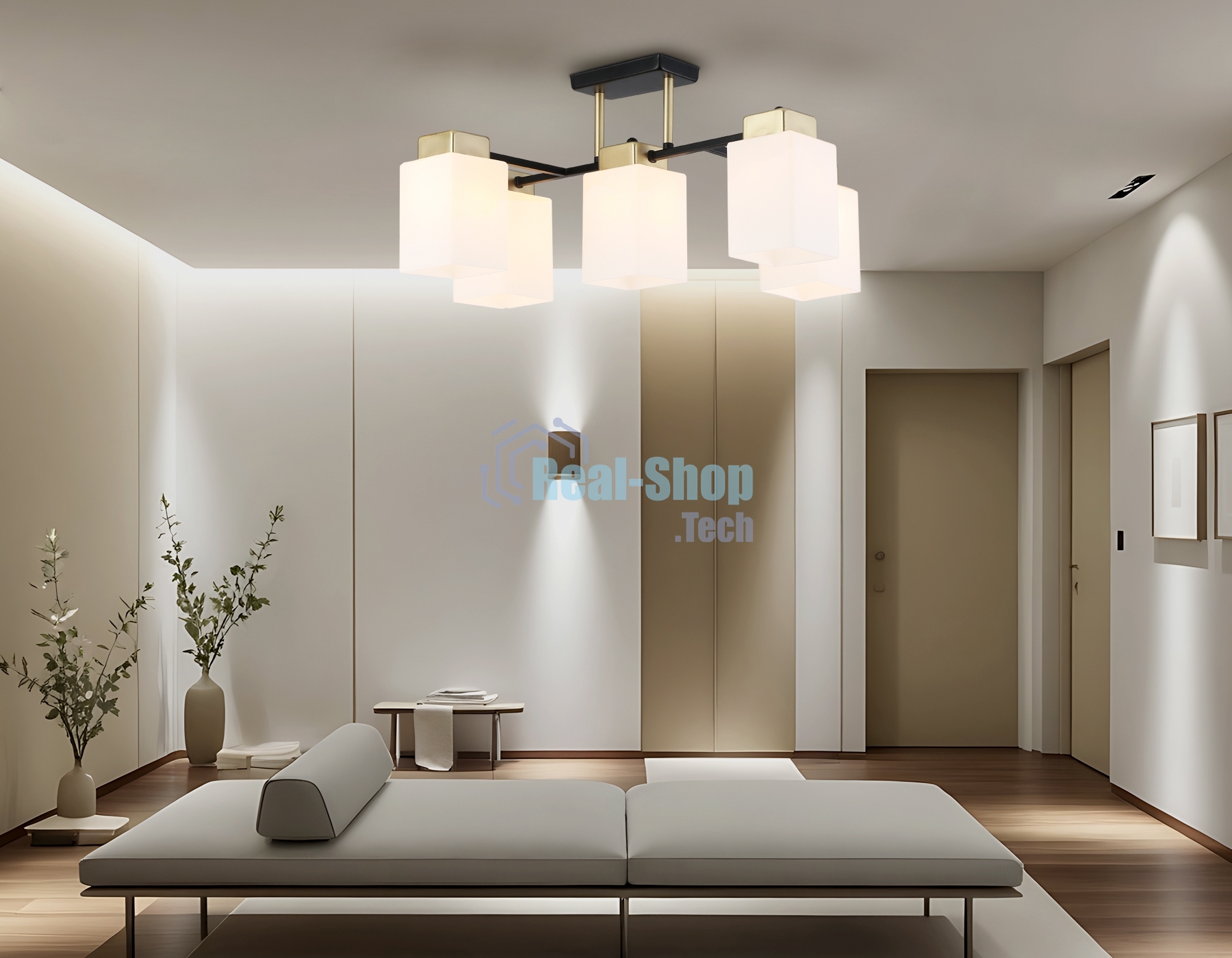 Светильник Ambrella light TR303048/5 BK/GD черный/золото E27/5 max 60W 540*480*270