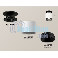 Светильник Ambrella Light XS7510060 SWH/PBK белый песок/черный полированный MR16 GU5.3 (N7926, C7510, N7031)