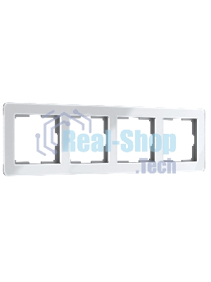 Рамка на 4 поста Acrylic (белый) W0042701