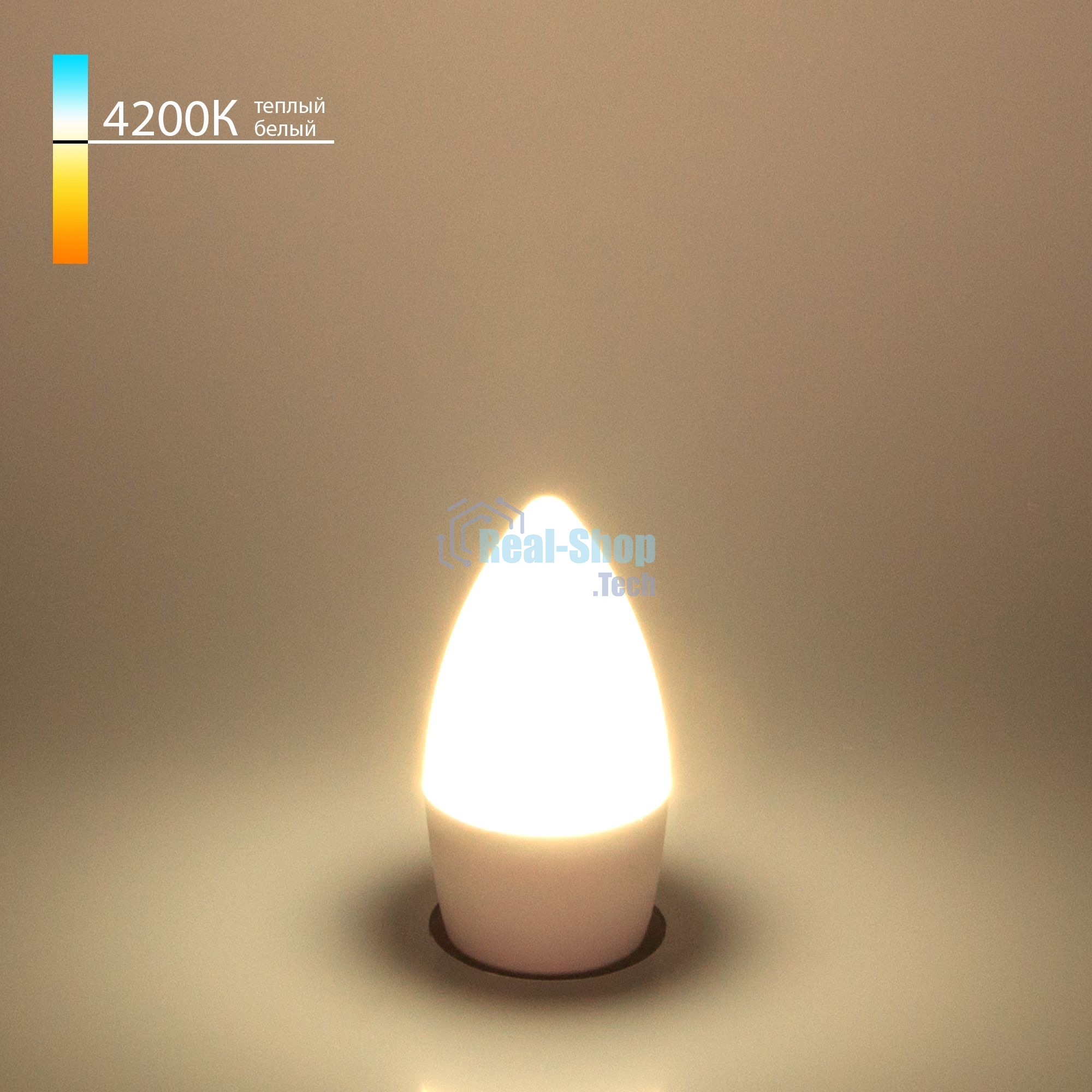 BLE2737 / Светодиодная лампа Свеча СD LED 6W 4200K E27