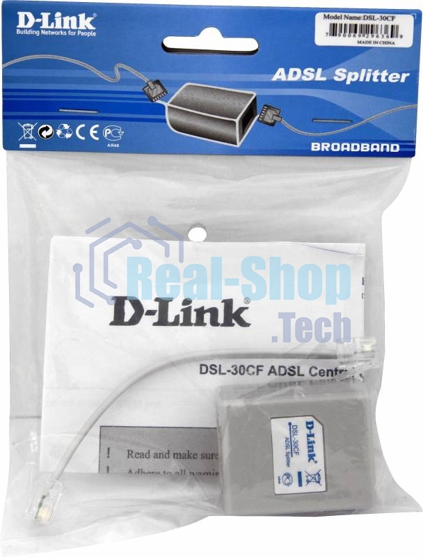 Сплиттер xDSL D-Link DSL-30CF/RS RJ-11 ADSL Annex A